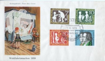 D FDC 0322 / 0325 ● - 1959 10 001